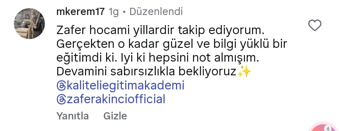 Katılımcı Yorumu 5