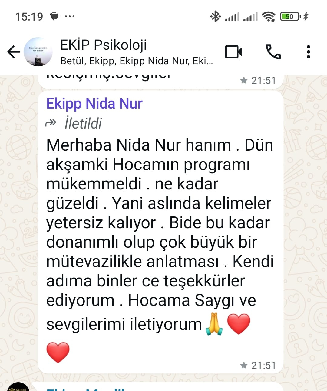 WhatsApp Görüşmesi 16