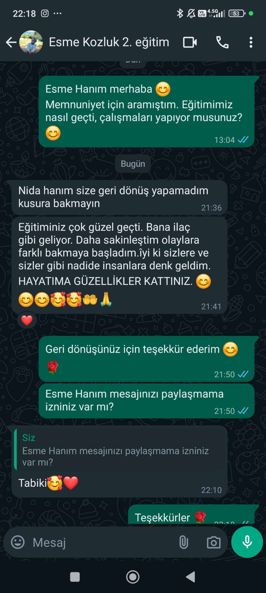 WhatsApp Görüşmesi 2