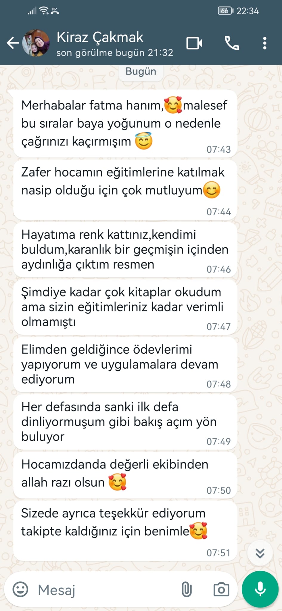 WhatsApp Görüşmesi 4