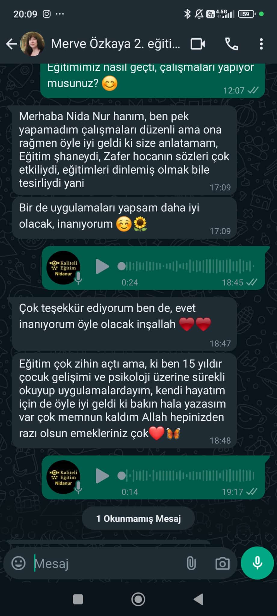 WhatsApp Görüşmesi 5