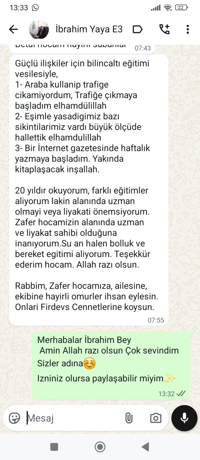 WhatsApp Görüşmesi 1